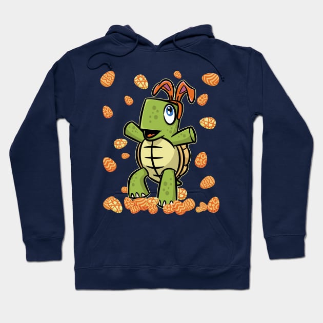 Adorable Turtle Bunny Easter Egg Cute Women Men Boys Girls Kids Teens Youth Hoodie by teeleoshirts